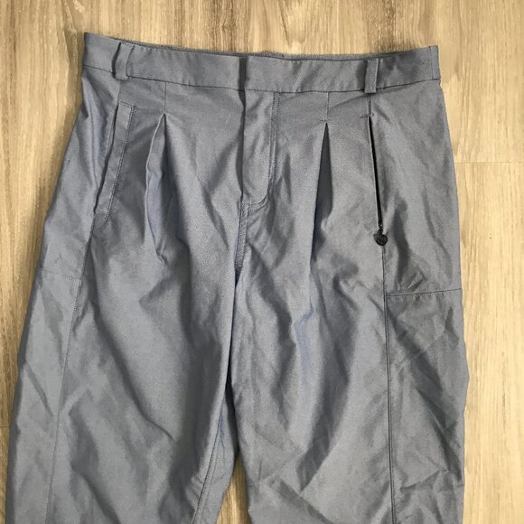Lululemon Blue Torouser Pants Pleated Front Ankle Crop Womens M - Picture 2 of 10